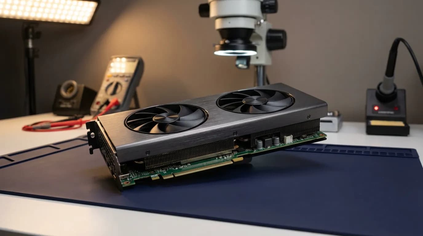Επισκευή κάρτας γραφικών desktop σε εργαστήριο iFastRepair - component-level repair